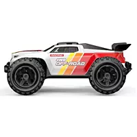 FMS Model 1: 10 Atlas 4x4 RS Blue oil-filled shock absorber articulation test