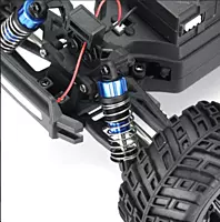Included 2.4GHz transmitter and 7.4V battery for MJX 20208