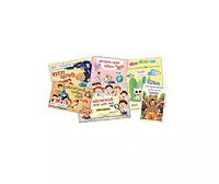 Set of 6 Marathi Story Books With Audio & Pictures for Colouring