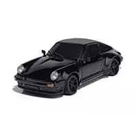 LDRC Model A98 1/18 Subaru WRX STI alloy RC drift car front view with illuminated LED headlights