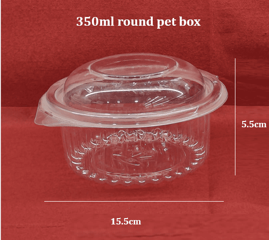 Pvc round box 350ml