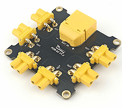 SwiftWing PDB02-XT60-6XT30 High Current PDB with XT60 and Six XT30 Connectors SwiftWing PDB02-XT60-6XT30 High Current PDB with XT60 and Six XT30 Connectors