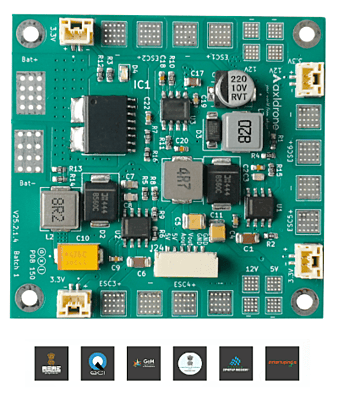 80A 6S drone power distribution board for multirotors 80A 6S drone power distribution board for multirotors