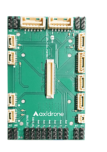 Close-up of the UAV carrier board highlighting CAN, I²C, and GPS connectivity options. Close-up of the UAV carrier board highlighting CAN, I²C, and GPS connectivity options.