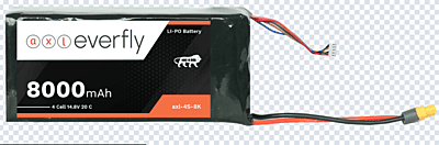 axl everfly 8000mAh 4S LiPo drone battery with XT60H connector