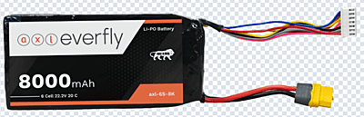 axl everfly 8000mAh 6S LiPo drone battery with XT60H connector