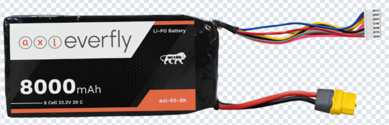 axl everfly 8000mAh 6S LiPo drone battery with XT60H connector axl everfly 8000mAh 6S LiPo drone battery with XT60H connector