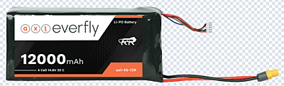 axl everfly 12000mAh 4S LiPo drone battery with XT60H connector