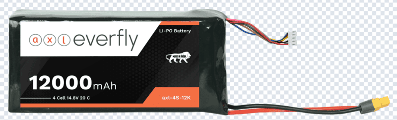 axl everfly 12000mAh 4S LiPo drone battery with XT60H connector