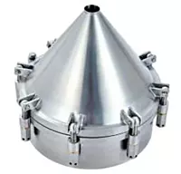 SWING MANHOLE WITH TWO INTERSECTANT ARMS
