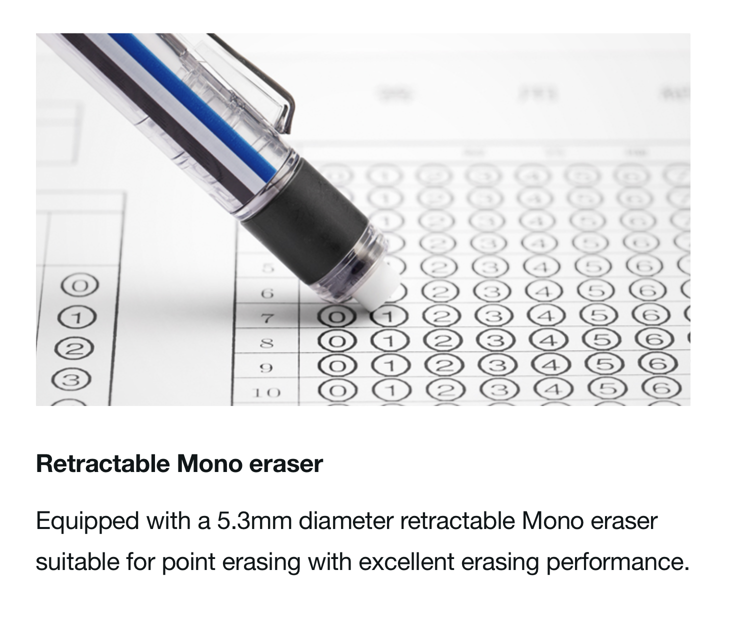TOMBOW MONO WORK MECHANICAL PENCIL, 1.3mm TOMBOW MONO WORK MECHANICAL PENCIL, 1.3mm
