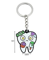 iDENTical Tooth Shape Keychain With Candy Design ZYR-3006-1