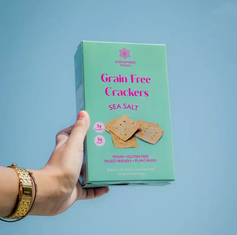 Sea Salt Grain Free Crackers - Atmosphere