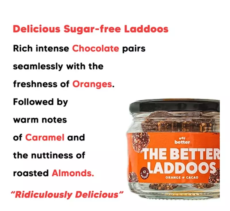 Better Laddoos-Orange Cacao 70 Gms - Eat Better