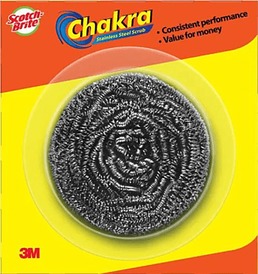 Scotch Brite Chakra Stainless Steel Scrubber, 1 pc