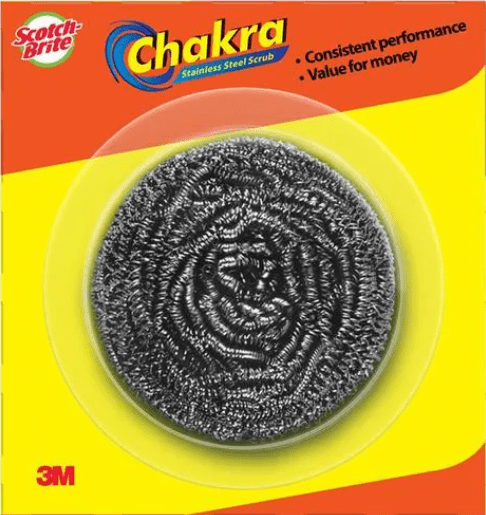 Scotch Brite Chakra Stainless Steel Scrubber, 1 pc