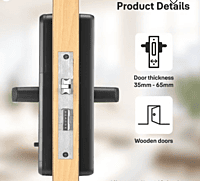 Yale Zuri S (Black) Smart Lock with 5 way unlocking