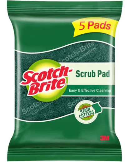 Scotch Brite Scrub Pad, 25.48 g- pack of 5