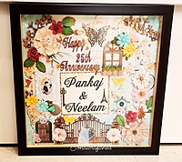 Square Nameplate for your entrance wall - fully custom designed