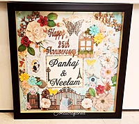 Square Nameplate for your entrance wall - fully custom designed
