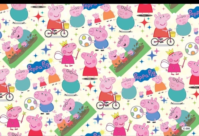 Gift Wrapping Sheet - Peppa