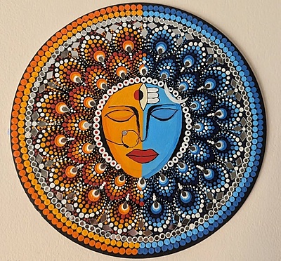 Shiv-Shakti Dot Mandala