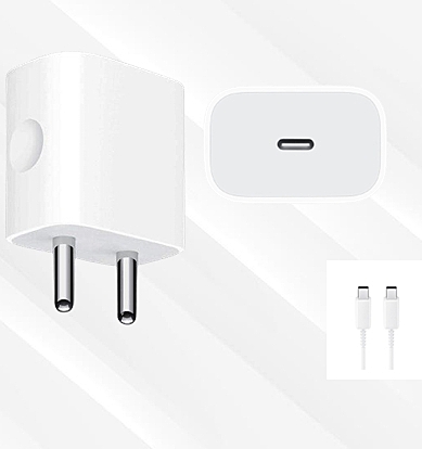 Just Corseca Sspeed Rise PD 20W Fast Charger Adapter – USB Type-C | Quick Charging | White