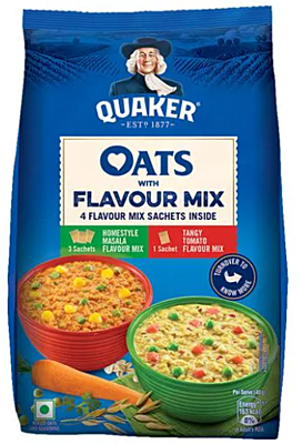 Quaker Oats Breakfast Cereals- With Flavour Mix, Nutritious, Rich Source of Energy, 200 g