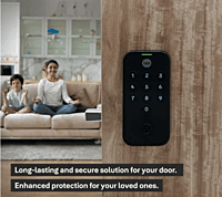 Yale TYE Digital Lock, Black Color, with PIN and Manual Key