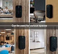 Yale TYE Digital Lock, Black Color, with PIN and Manual Key