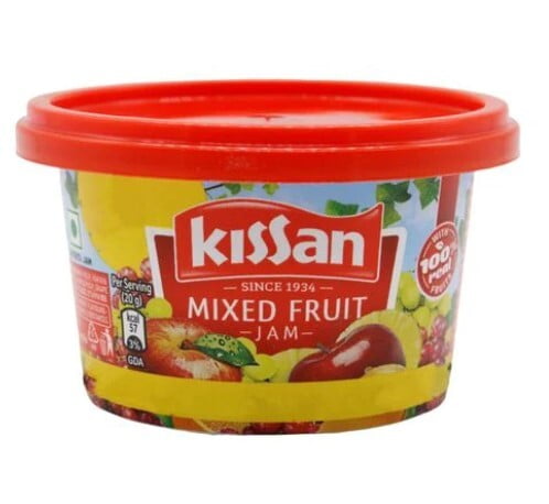 Kissan Mixed Fruit Jam, 100 g- Box Kissan Mixed Fruit Jam, 100 g- Box
