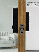 Yale TYE Digital Lock, Black Color, with PIN and Manual Key