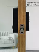 Yale TYE Digital Lock, Black Color, with PIN and Manual Key