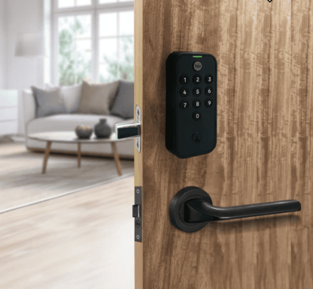 Yale TYE Digital Lock, Black Color, with PIN and Manual Key