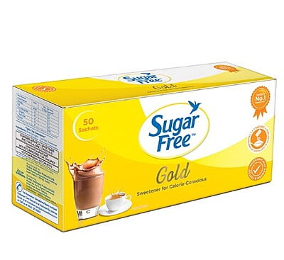 Sugar Free Gold Low Calorie Sweetner, 50 Sachets - Carton