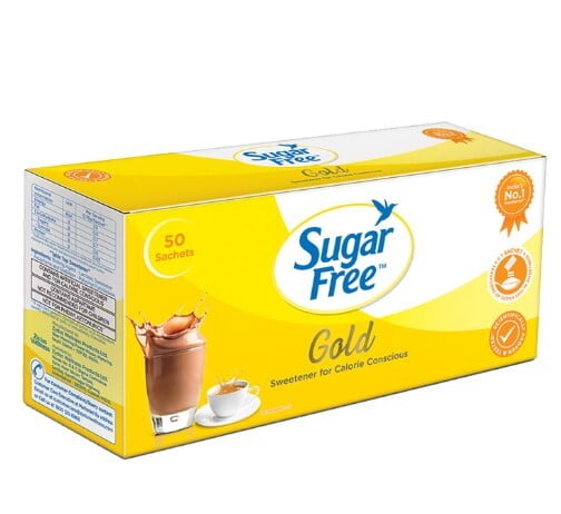 Sugar Free Gold Low Calorie Sweetner, 50 Sachets - Carton Sugar Free Gold Low Calorie Sweetner, 50 Sachets - Carton
