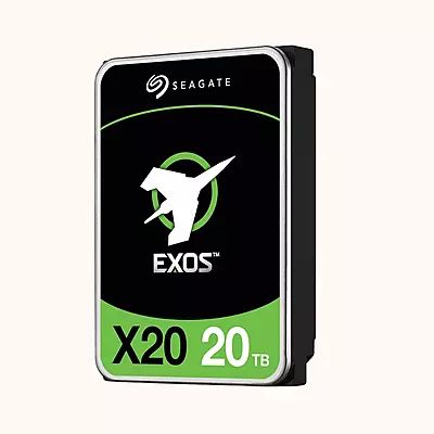 Seagate Exos X20 20TB SATA HDD SATA 6Gb/s 7200 RPM (ST20000NM007D)