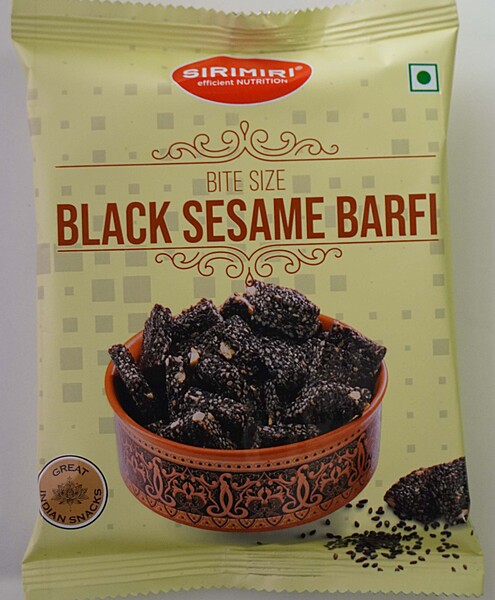 SIRIMIRI Black Sesame Bite Size Barfi – MRP 70 - Pack of 5
