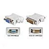 DVI to VGA Male to Female Video Converter Adapter Compatible with PC Laptop for Graphics Cards, Computer, HDTV, Monitor