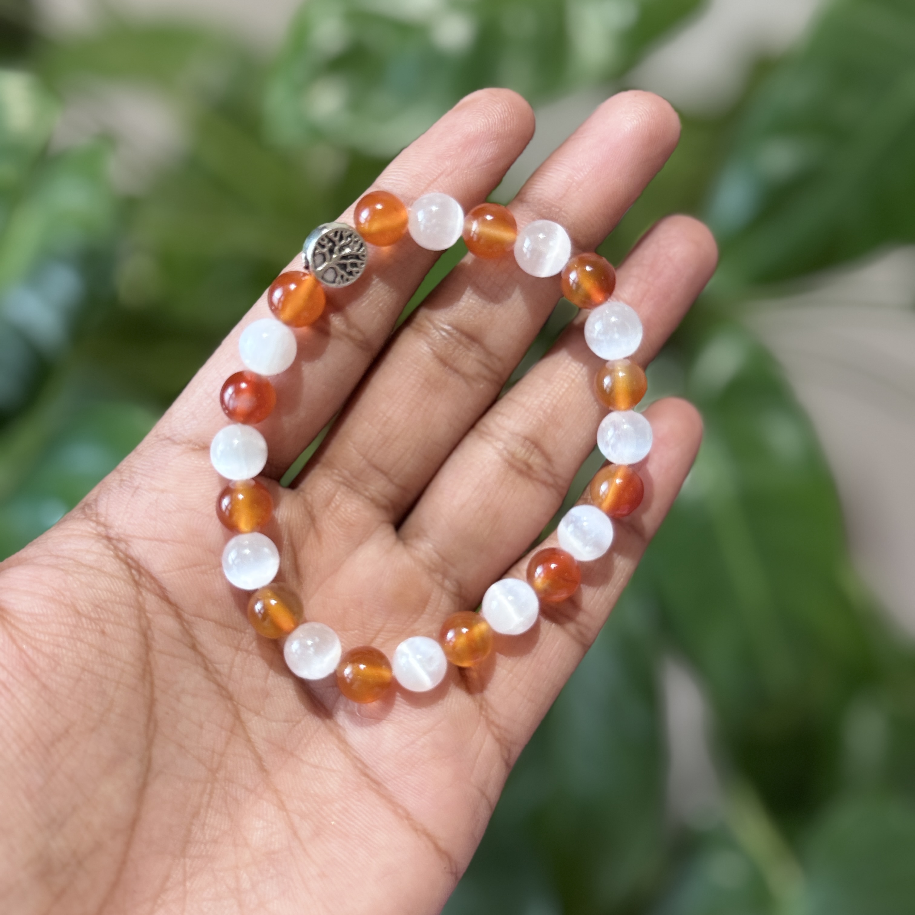 Selenite + Carnelian Selenite + Carnelian