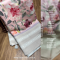 SEMI TUSSER SILK SAREE KCVSTSK22495