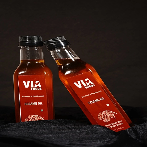 VIA Foods Unrefined & Cold Pressed Sesame Oil