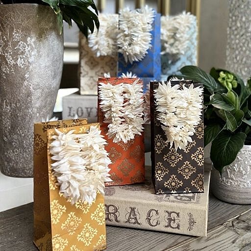 SET OF 2 SLIM GAJRA PAPER BAG