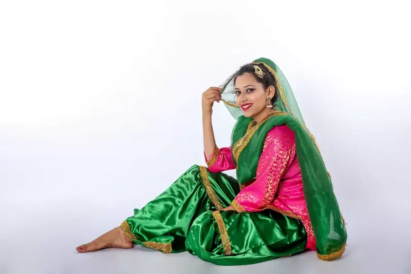 Sharara Dance Fancy Dress Costume For Girls