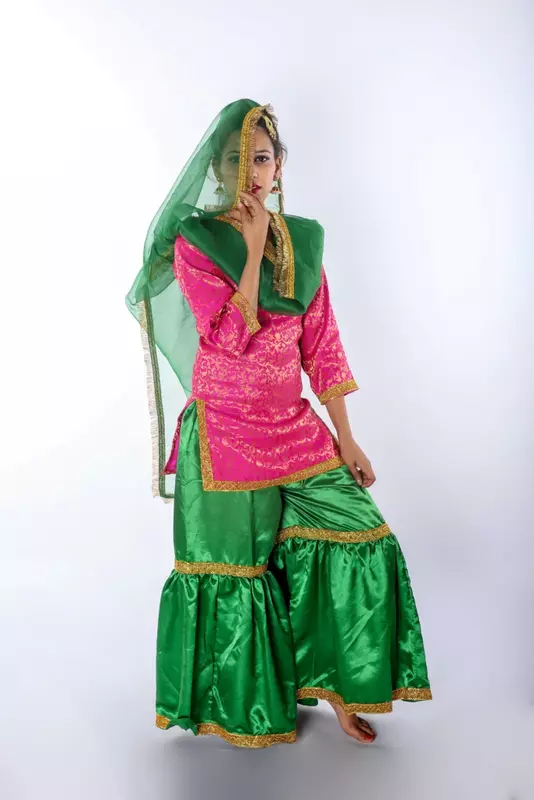 Sharara Dance Fancy Dress Costume For Girls Sharara Dance Fancy Dress Costume For Girls