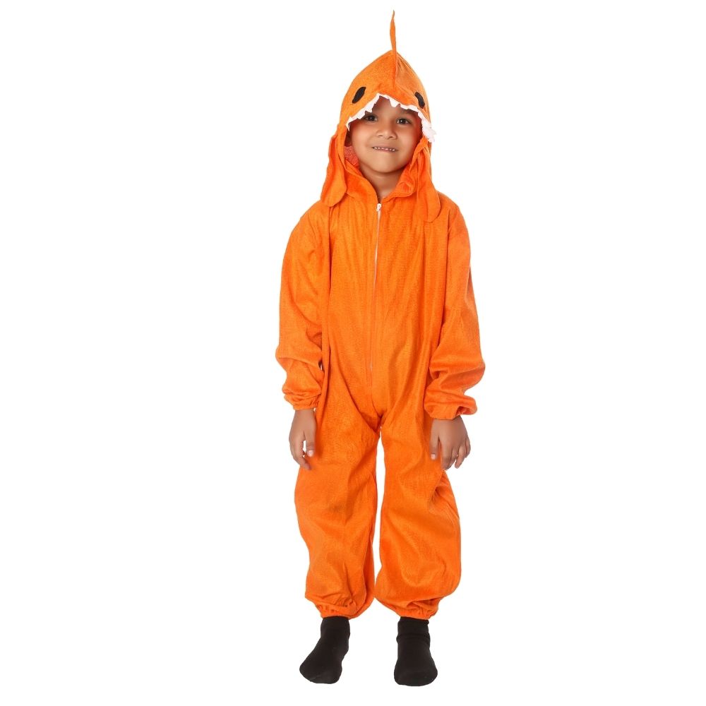 Shark Fancy Dress Costume in Orange