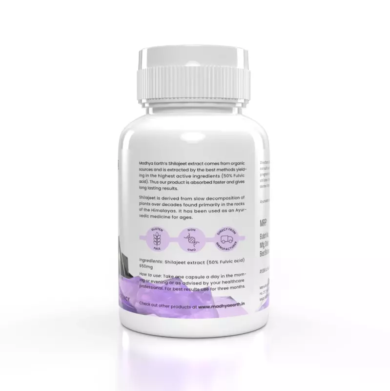 Shilajeet Extract Veg 60 Capsules