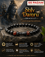 Shiv Damru Ebony Wood Karungali Bracelet