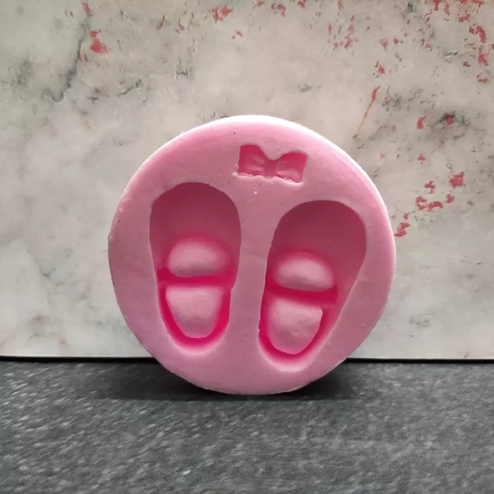 Shoe Pair Fondant Bow