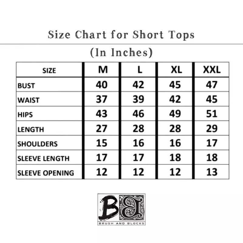 Indigo Peach Cotton Short Top
